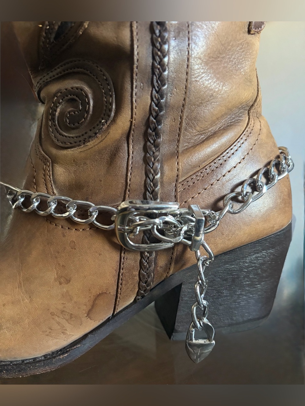 Western Cowboy Boot Chain Southwestern Boot Jewelry Cowboy Style Cowgirl Style